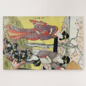 Cool oriental japans klassieker geisha lady maiko legpuzzel (Horizontaal)