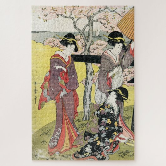 Cool oriental japans klassieker geisha lady maiko legpuzzel (Verticaal)