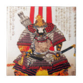 Cool oriental japans klassieker samurai krijger ku tegeltje (Voorkant)