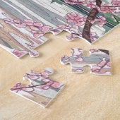 Cool Oriental Japanse Fuji Spring Cherry Tree Art Legpuzzel (Zijkant)
