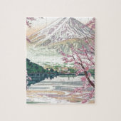 Cool Oriental Japanse Fuji Spring Cherry Tree Art Legpuzzel (Verticaal)