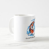 Cool Oriental Japanse Koi Carp Cloud tattoo Koffiemok (Voorkant links)