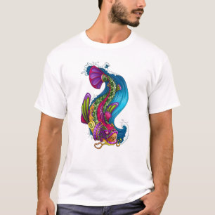 Cool Oriental Japanse regenboogkoi Carp Fish T-shirt