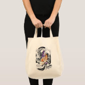 Cool Oriental Koi Carp Skull tattoo Tote Bag (Voorkant (product))