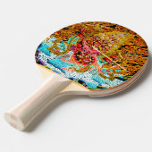 Cool oriental mandala thangka god oriental vibrant tafeltennisbatje (Voorkant Gekanteld)