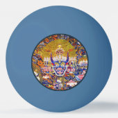 Cool oriental mandala thangka Yamantaka god Pingpongbal (Voorkant)