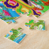 Cool oriental mandala Yamantaka levendige god art Legpuzzel (Zijkant)