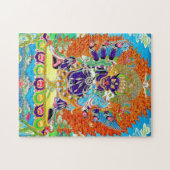 Cool oriental mandala Yamantaka levendige god art Legpuzzel (Horizontaal)