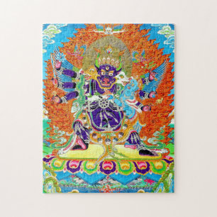 Cool oriental mandala Yamantaka levendige god art Legpuzzel