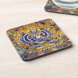 Cool oriental tangka Yamantaka doodgod tattoo Bier Onderzetter