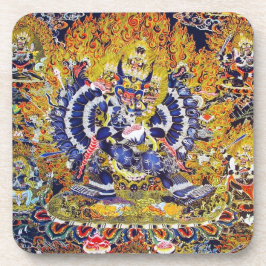 Cool oriental tangka Yamantaka doodgod tattoo Bier Onderzetter