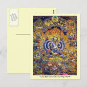 Cool oriental tangka Yamantaka doodgod tattoo Briefkaart (Voorkant / Achterkant)