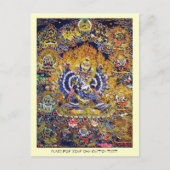 Cool oriental tangka Yamantaka doodgod tattoo Briefkaart (Voorkant)