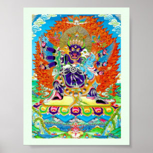 Cool oriental tangka Yamantaka doodgod tattoo Poster