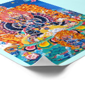 Cool oriental tangka Yamantaka doodgod tattoo Poster (Hoek)