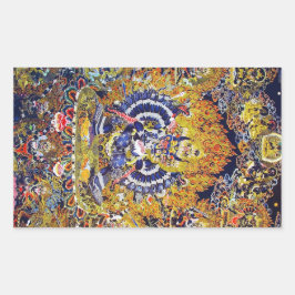 Cool oriental tangka Yamantaka doodgod tattoo Rechthoekige Sticker