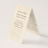 Cool oriental tangka Yamantaka doodgod tattoo Visitekaartje (Achterkant)