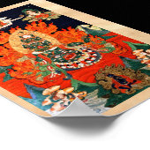 Cool oriental tibetan god thangka tattoo art. poster (Hoek)