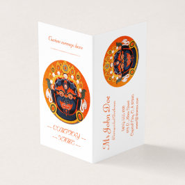 Cool oriental tibetan thangka Bhairava tattoo art. Visitekaartje