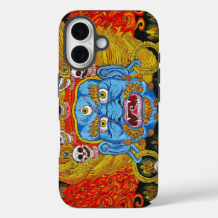Cool oriental tibetan thangka demon tattoo art. iPhone 16 hoesje