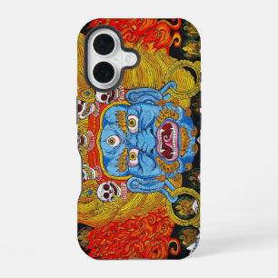 Cool oriental tibetan thangka demon tattoo art. iPhone 16 hoesje
