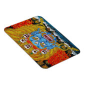 Cool oriental tibetan thangka demon tattoo art. magneet (Rechterzijde)