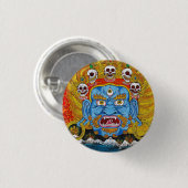 Cool oriental tibetan thangka demon tattoo art. ronde button 3,2 cm (Voorkant /achterkant)