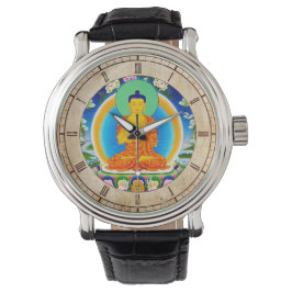Cool oriental tibetan thangka god tattoo art horloge