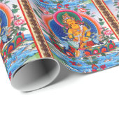 Cool oriental tibetan thangka god tattoo mandala cadeaupapier (Rol Hoek)