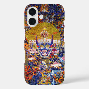 Cool oriental tibetan thangka god tattoo vibrant iPhone 16 hoesje