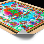 Cool oriental tibetan thangka Green Tara tattoo Poster (Hoek)