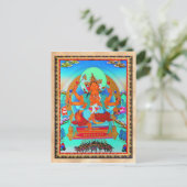 Cool oriental tibetan thangka Marici tattoo Briefkaart (Staand voorkant)