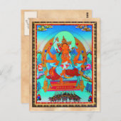 Cool oriental tibetan thangka Marici tattoo Briefkaart (Voorkant / Achterkant)