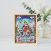 Cool oriental tibetan thangka Padmasambhava Briefkaart (Staand voorkant)