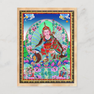 Cool oriental tibetan thangka Padmasambhava Briefkaart