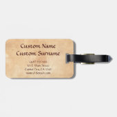 Cool oriental tibetan thangka Prabhutaratna Buddha Bagagelabel (Achterkant horizontaal)