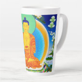 Cool oriental tibetan thangka Prabhutaratna Buddha Latte Mok (Rechterhoek)