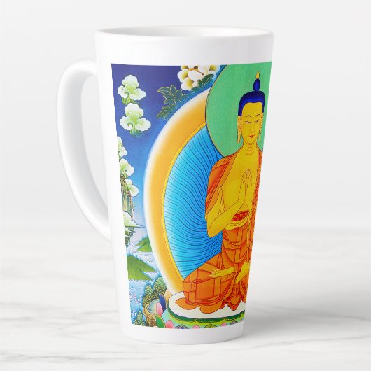 Cool oriental tibetan thangka Prabhutaratna Buddha Latte Mok (Linkerhoek)