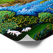 Cool oriental tibetan thangka Prabhutaratna Buddha Poster (Hoek)