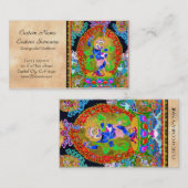 Cool oriental tibetan thangka Simhavaktra Dakini Visitekaartje (Voorkant / Achterkant)