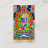 Cool oriental tibetan thangka Simhavaktra Dakini Visitekaartje (Achterkant)