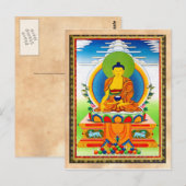 Cool oriental tibetan thangka tattoo Aksobhya Briefkaart (Voorkant / Achterkant)