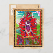Cool oriental tibetan thangka tattoo Ekajati art Briefkaart (Voorkant / Achterkant)