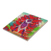 Cool oriental tibetan thangka tattoo Ekajati art Tegeltje (Zijkant)