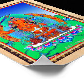 Cool oriental tibetan thangka tattoo Manjusri Poster (Hoek)