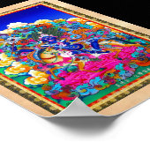 Cool oriental tibetan thangka tattoo Palden Lhamo Poster (Hoek)