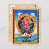 Cool oriental tibetan thangka tattoo Vajravarahi Briefkaart (Voorkant / Achterkant)