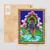 Cool oriental tibetan thangka Ucchusma tattoo Briefkaart (Voorkant / Achterkant)