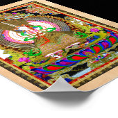 Cool oriental tibetan thangka Usnisa Sitatapatra Poster (Hoek)