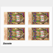 Cool oriental tibetan thangka Usnisa Sitatapatra Rechthoekige Sticker (Vel)